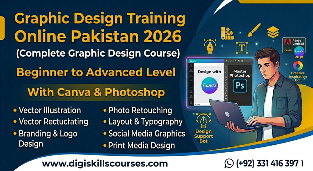 raphic design course Canva Photoshop