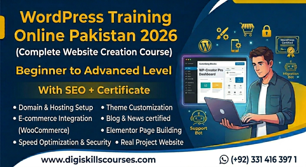 WordPress training online Pakistan